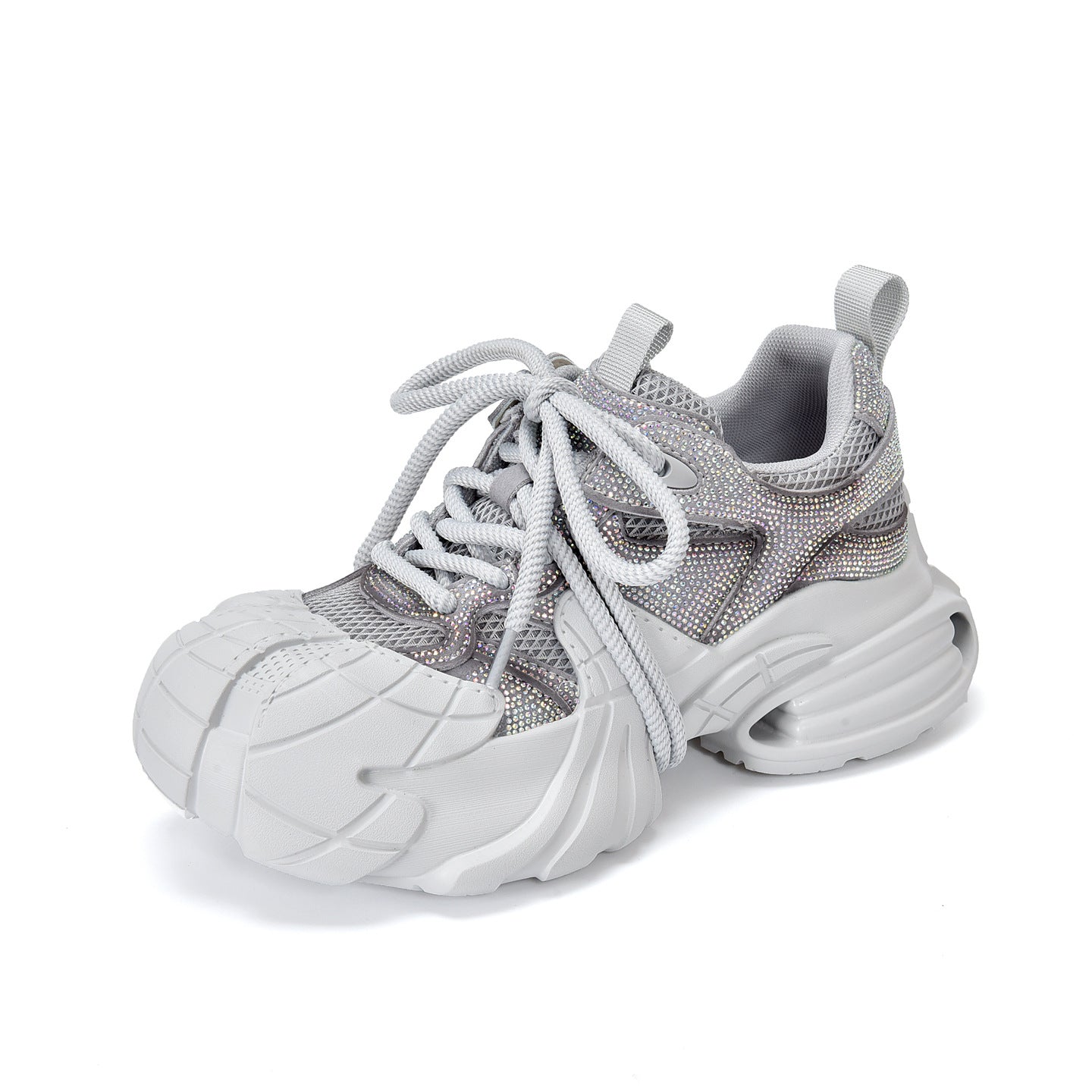 Women's Raise The Bottom Dad Colorful Crystals Style Closed Toe Sports Casual Shoes