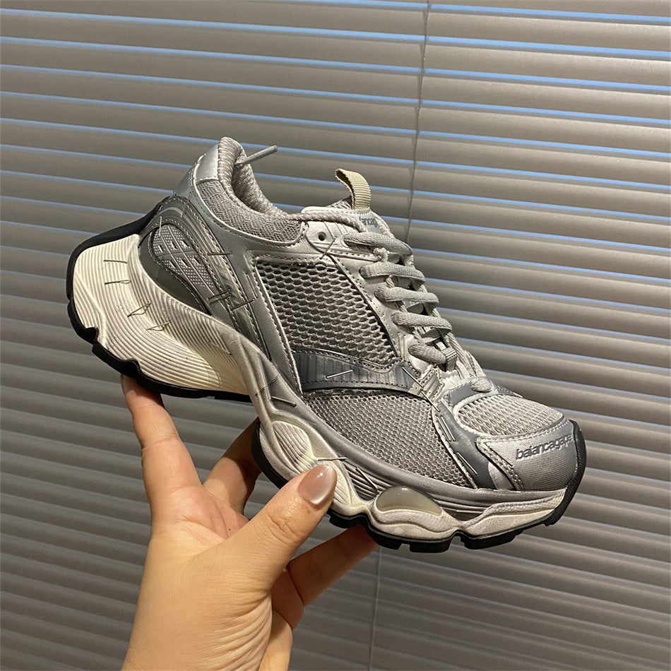 Women's Dad Old Polished Couple Thick Bottom Increased Fried Sneakers