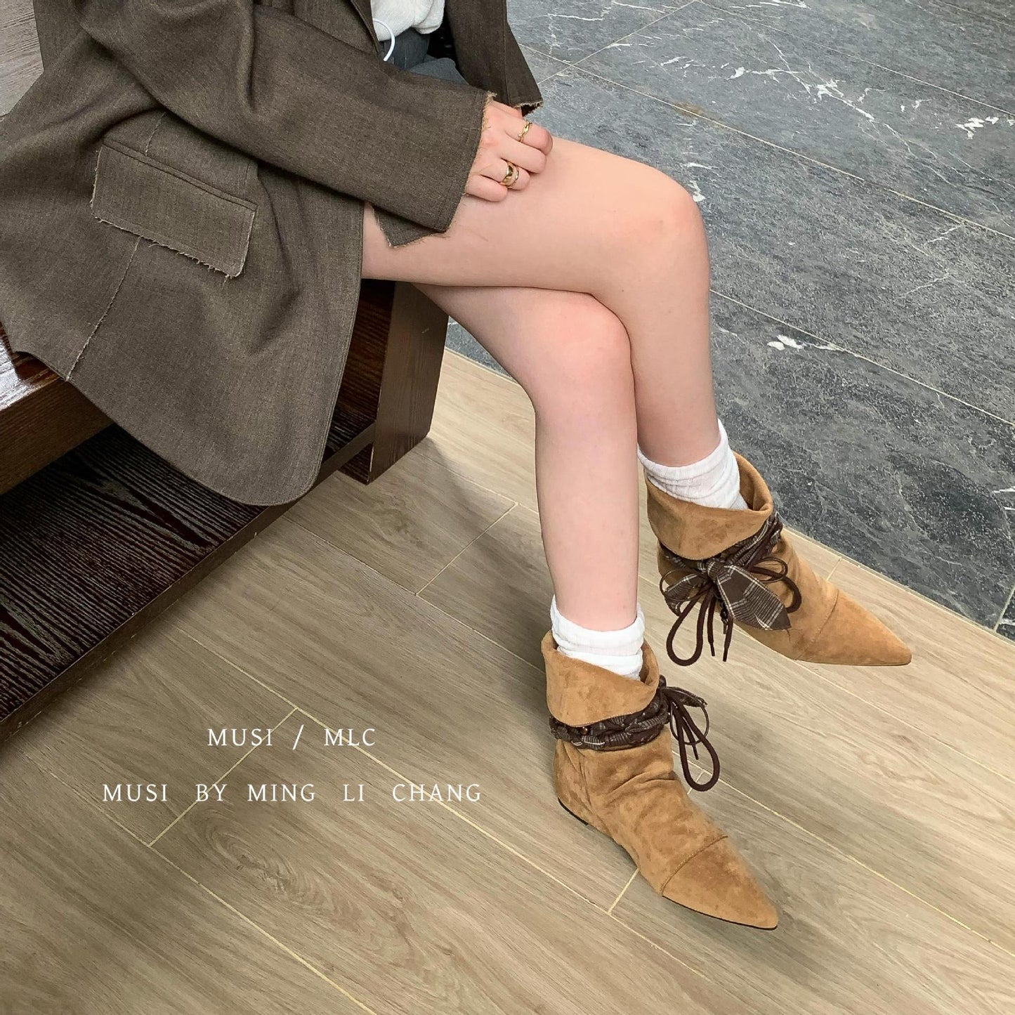 Women's Minority Pointed Toe Height Increasing Insole Western Cowboy Boots