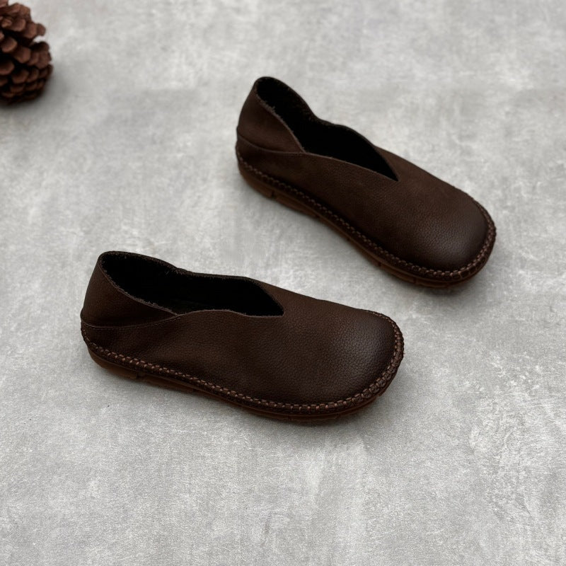 Women's Handmade Genuine Pumps Retro Cotton Linen Women's Casual Shoes