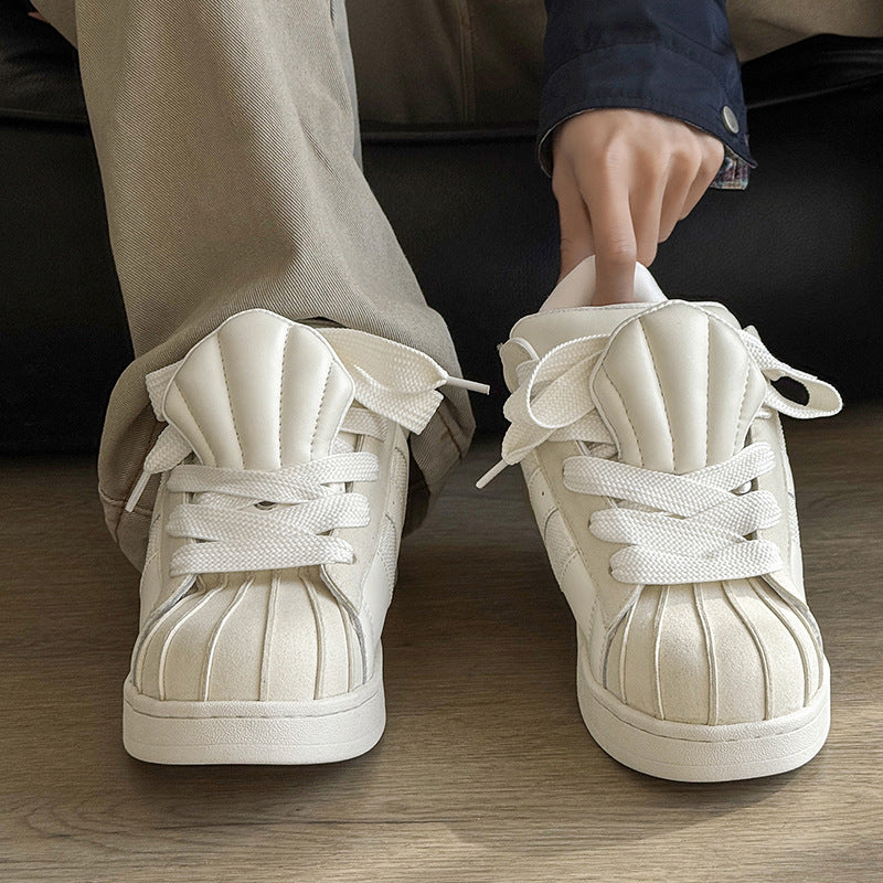 Height Increasing Leisure Fashion Sports Board White Sneakers