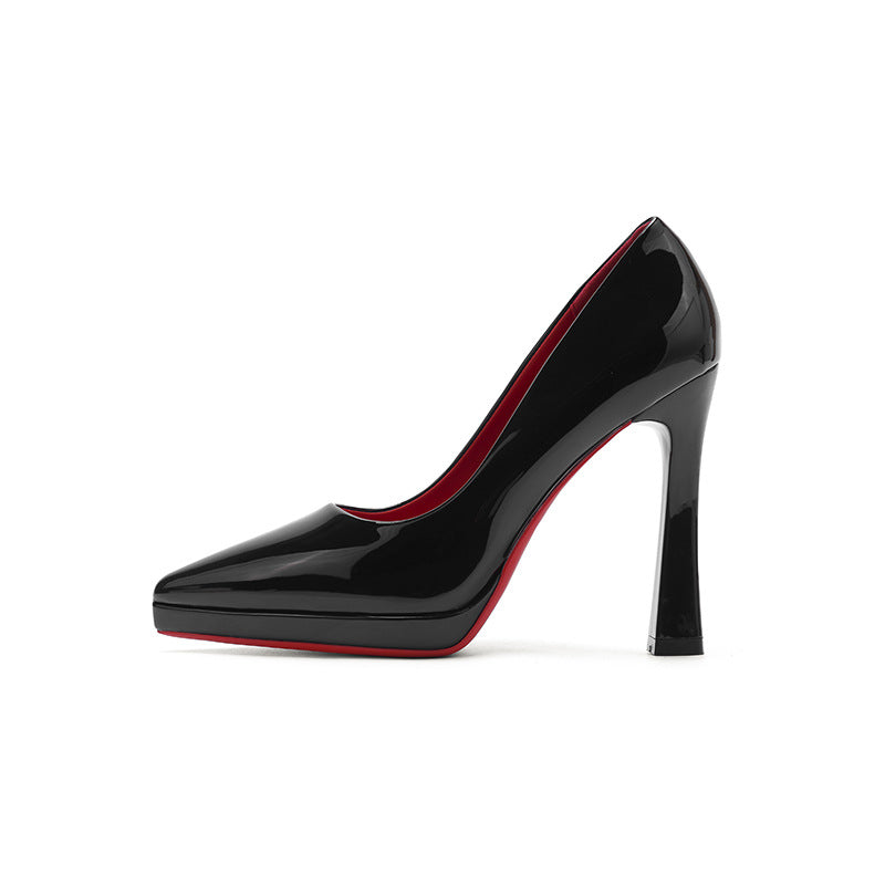 Women's Pointed Stiletto High Waterproof Platform Not Tired Feet Professional Heels