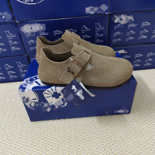 Genuine Cowhide Pure Source Retro Comfort All Inclusive Women's Casual Shoes