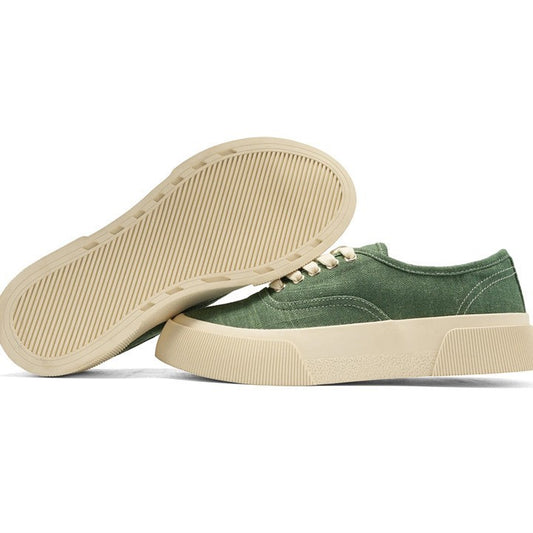 Retro Linen Cloth Thick Bottom Breathable Board Low Sports Casual Shoes