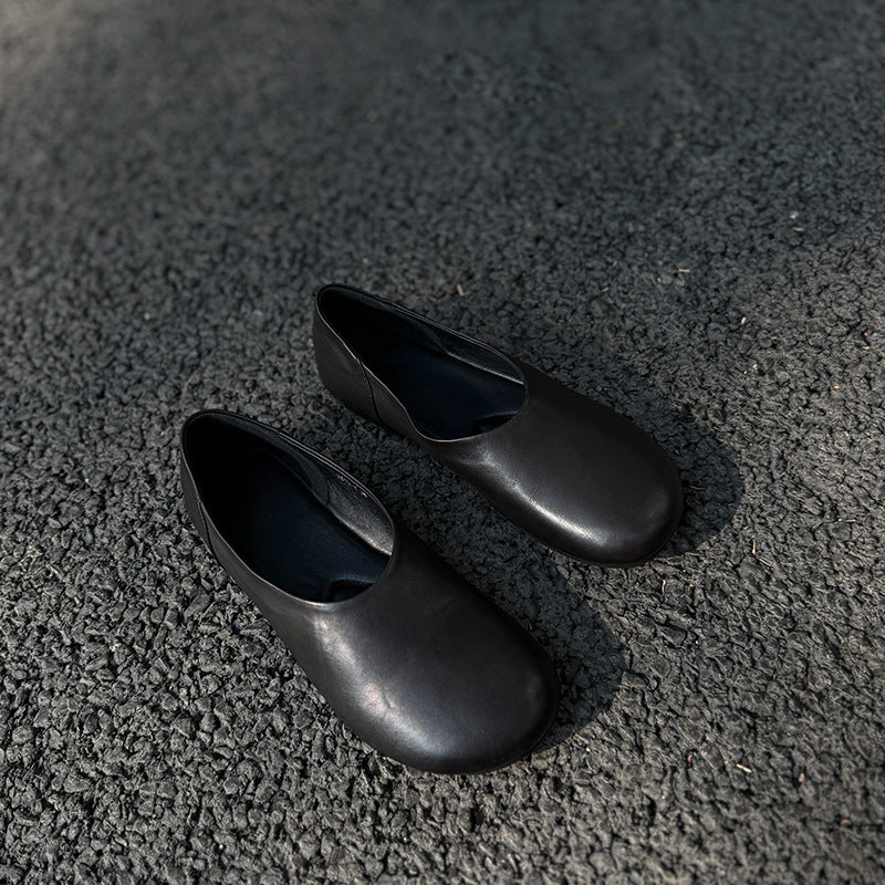 Women's Summer Round Toe Cute Compact Design Genuine Flat Daily Women's Shoes