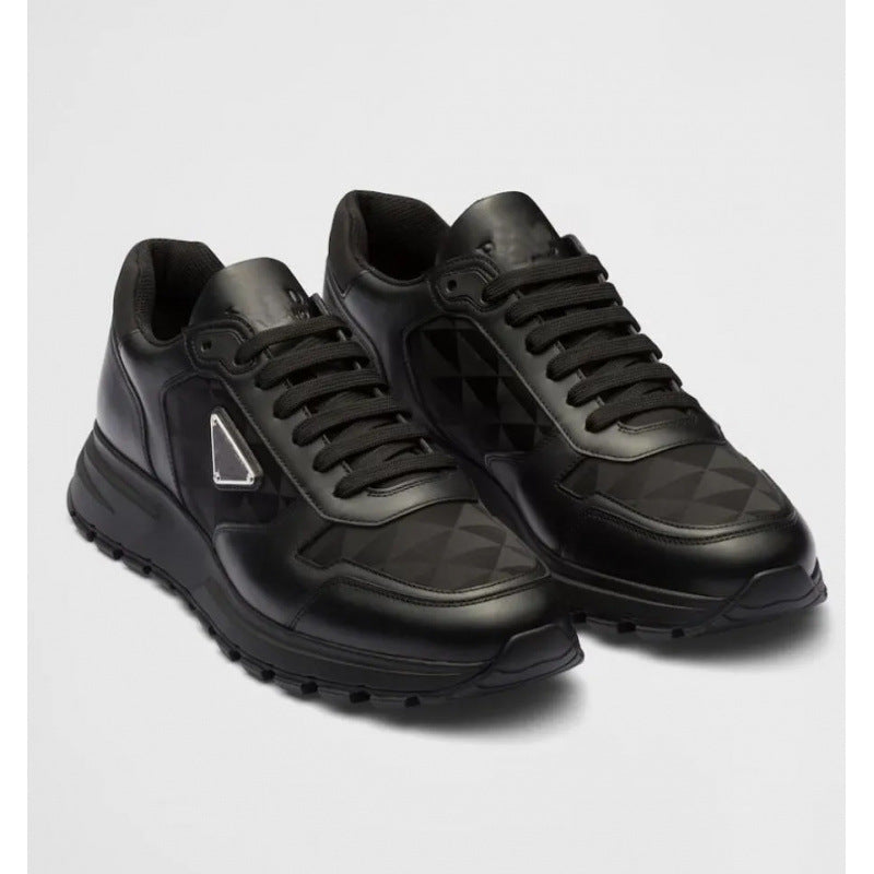 Summer Trendy Low Cut Cowhide Joint Business Leisure Tourist Men's Sports Shoes