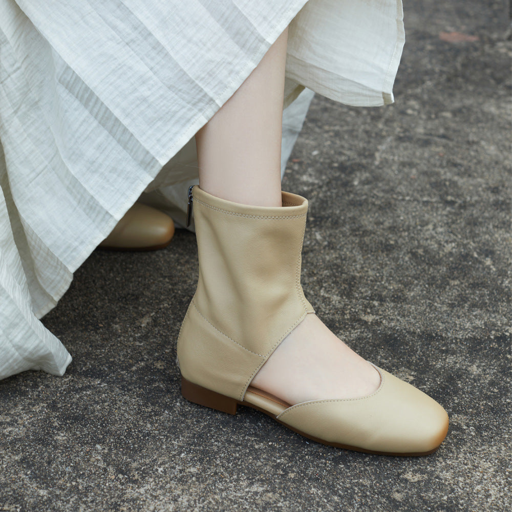 British Handmade Genuine Soft Bottom Roman Flat Sandals