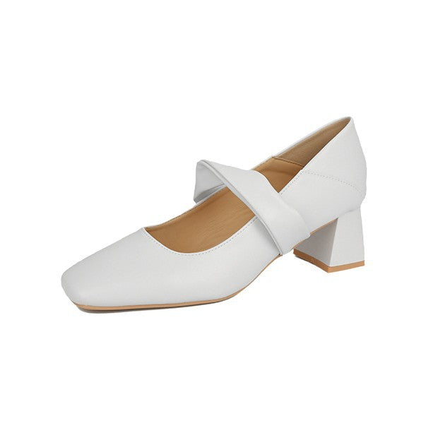 Women's Mary Jane High Gentle Fairy Lady Style Dress Women's Fashion Shoes