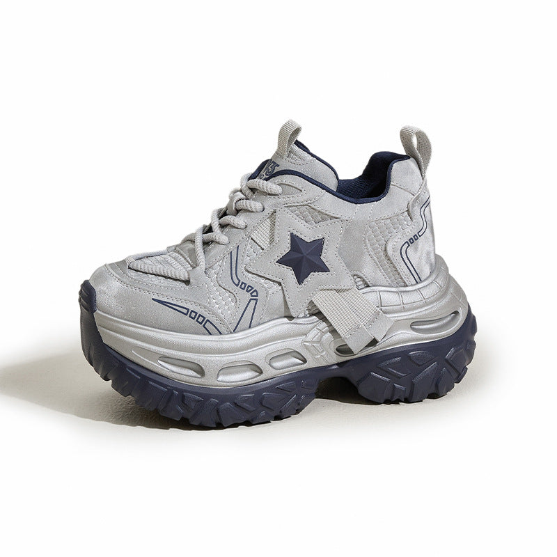 Women's Platform Dad Small Height Increasing Insole Women's Sports Shoes