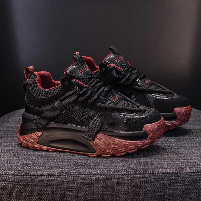 Women's Increasing Insole Bread German Training Leisure College Sports Casual Shoes