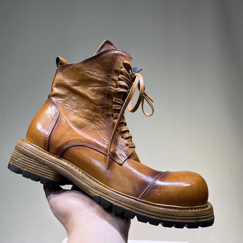 Men's Washed Good Year Craft Vintage Wind Men's Martin Boots