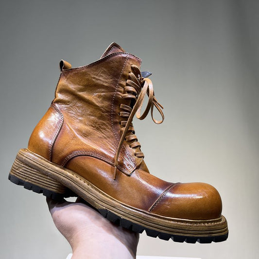 Men's Washed Good Year Craft Vintage Wind Men's Martin Boots