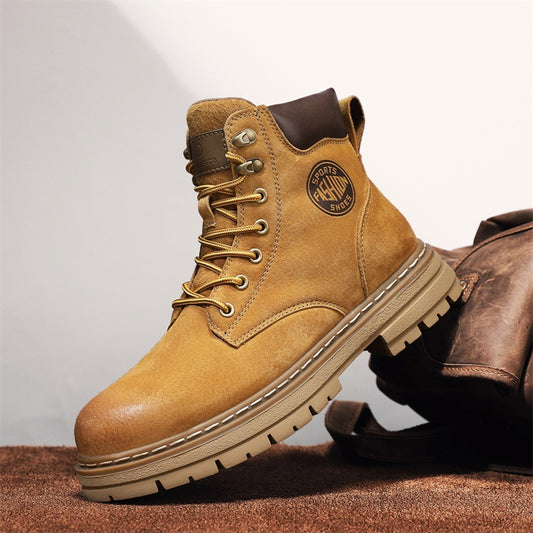 Men's Genuine Tooling British Style Fashionable Warm Men's Martin Boots