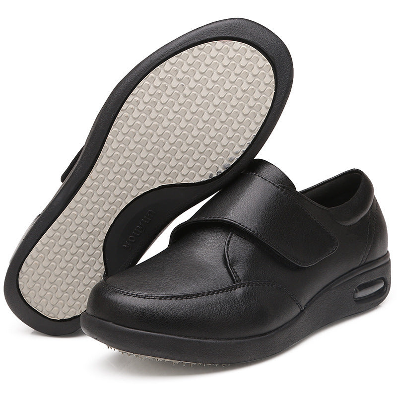 Men's Leisure Warm Air Cushion Hook Loop Leather Shoes
