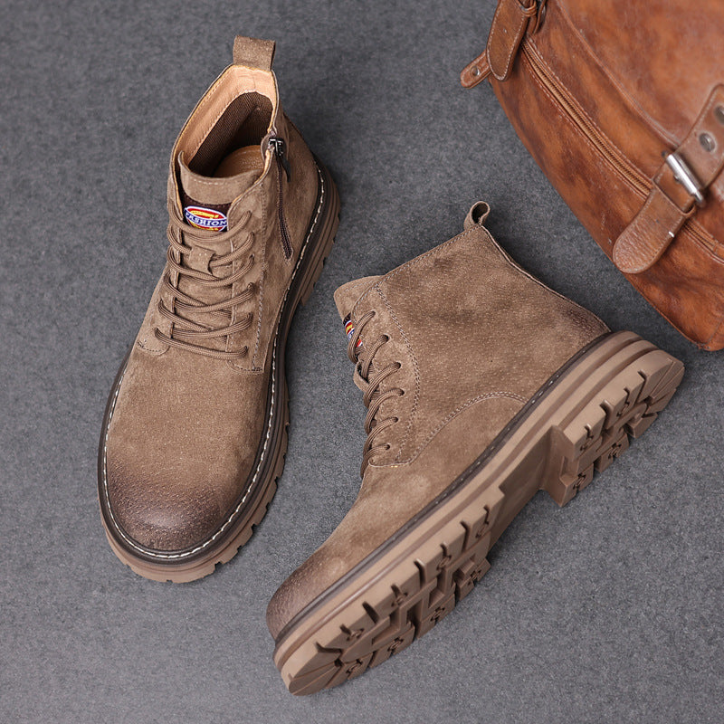 Men's Vintage Autumn Short Trendy Worker British Men's Martin Boots