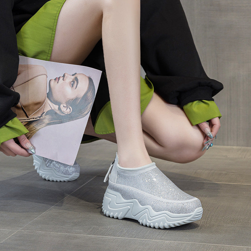 Charming Durable Breathable Platform Elevator Wild Women's Casual Shoes