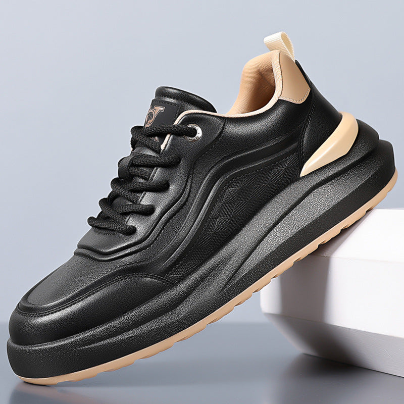 Men's Fashionable National Style Genuine Comfortable White Men's Sports Shoes