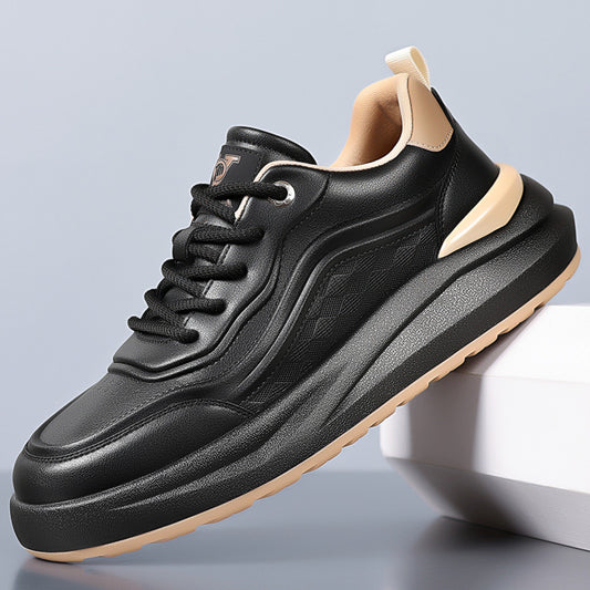 Men's Fashionable National Style Genuine Comfortable White Men's Sports Shoes