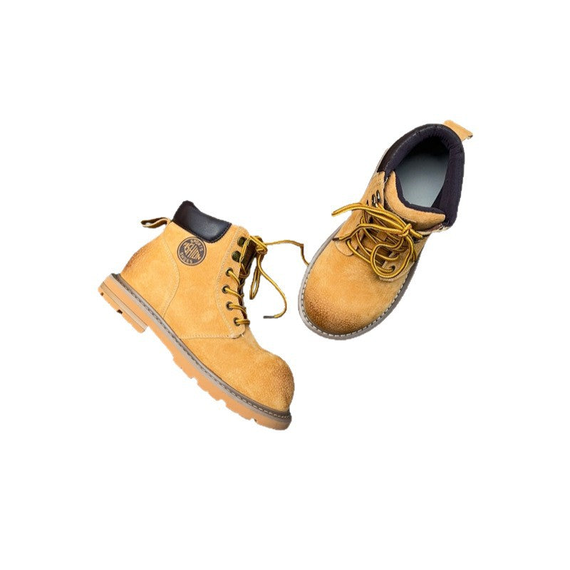 Women's Autumn British Martin Genuine Worker Thick Boots
