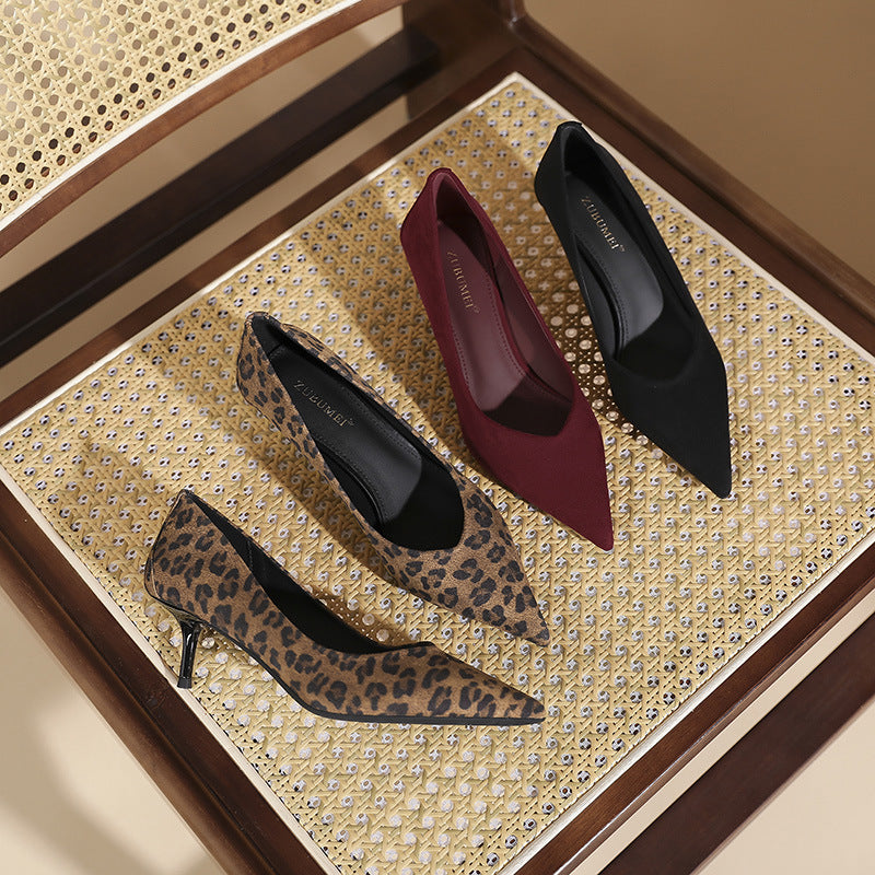 Women's High Pointed Stiletto Not Tired Feet Pumps Temperament Korean Style Women's Fashion Shoes