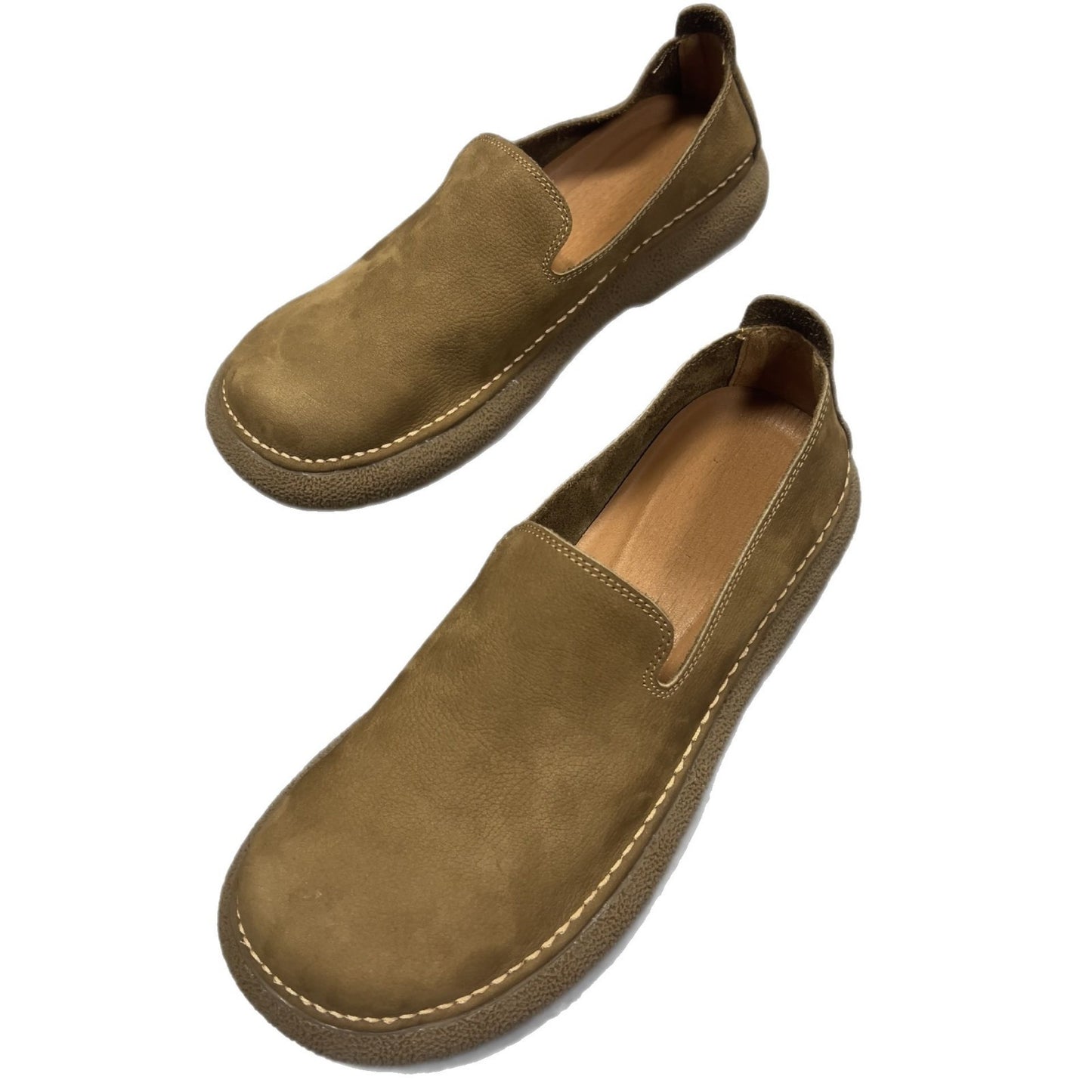 Men's Breathable One Pedal Lazy Cowhide Soft Bottom Driving Leather Shoes