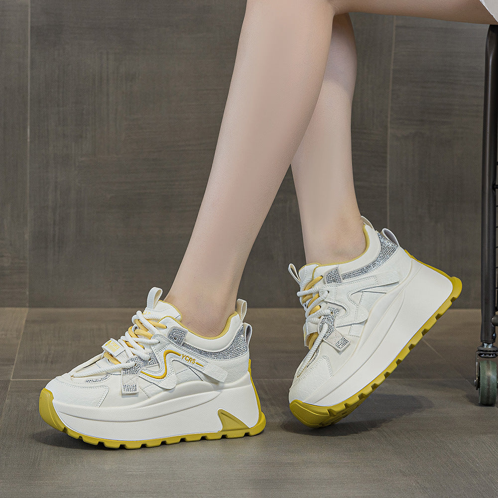 Women's Spring Small Thick Bottom Burst Board Fashion Women's Sports Shoes