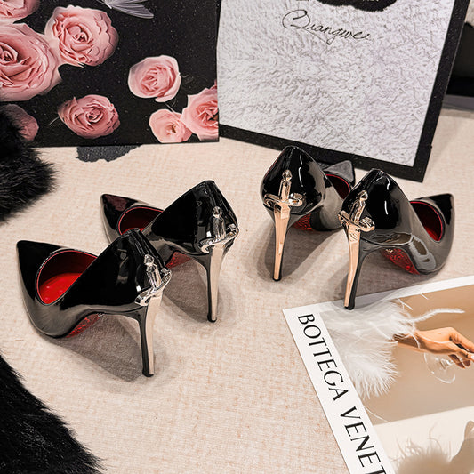 Women's High Stiletto Sexy Cannon Dinner Style Pumps For Bed Women's Fashion Shoes