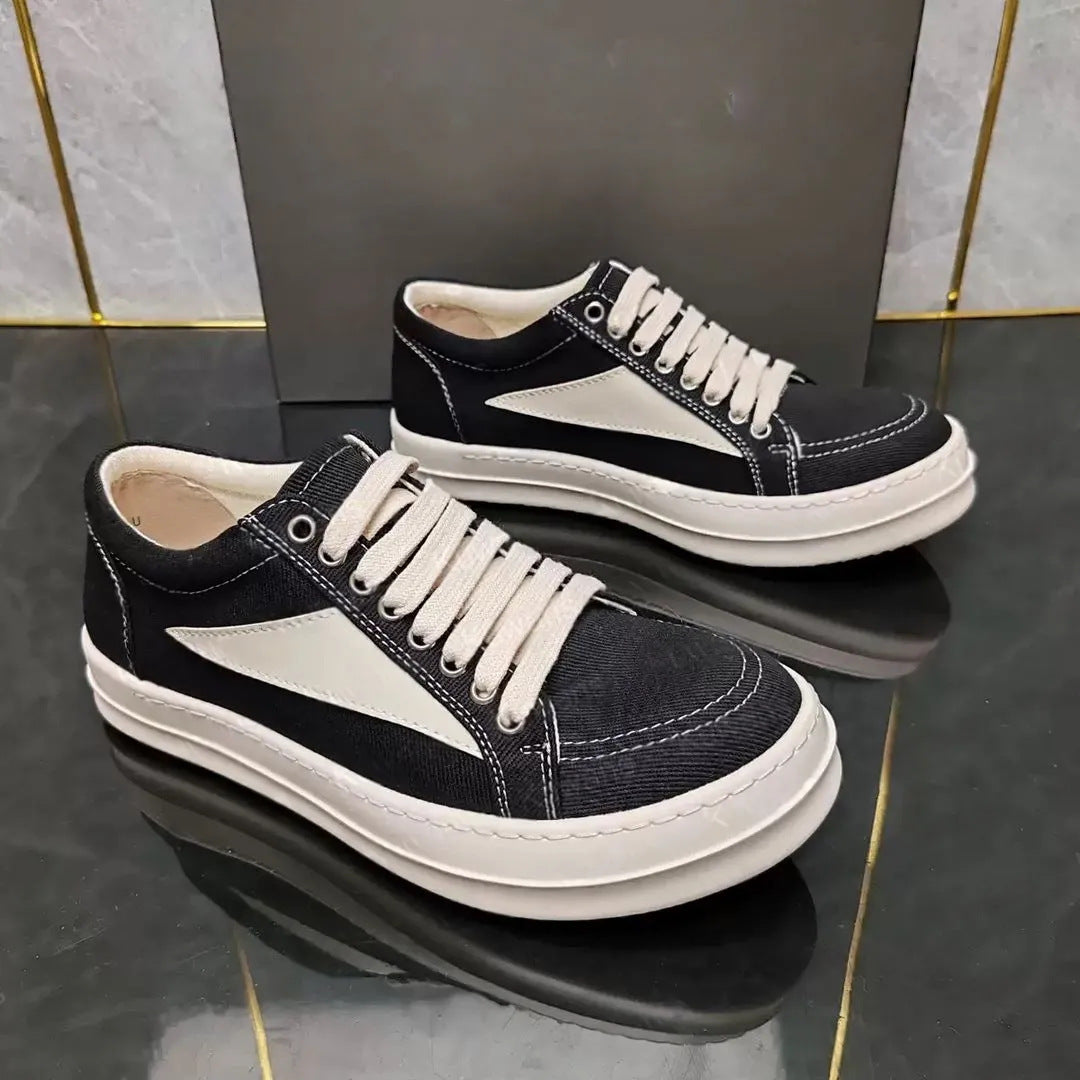 Platform Height Increasing Round Toe High Version Comfortable Casual Shoes