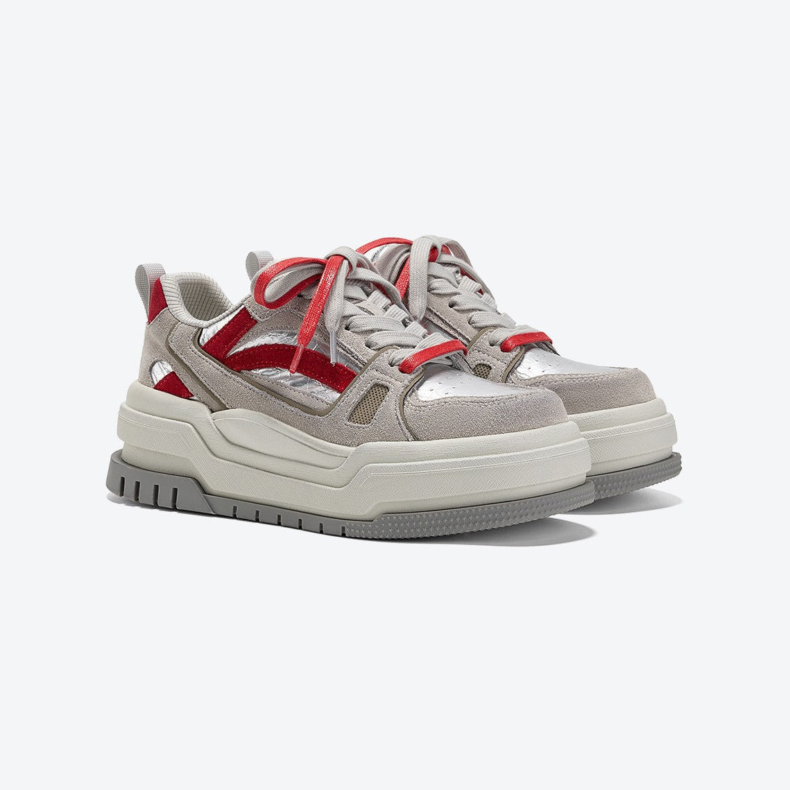 Women's Of Order World Spring Small Thick-soled Genuine Personality Contrast Sneakers