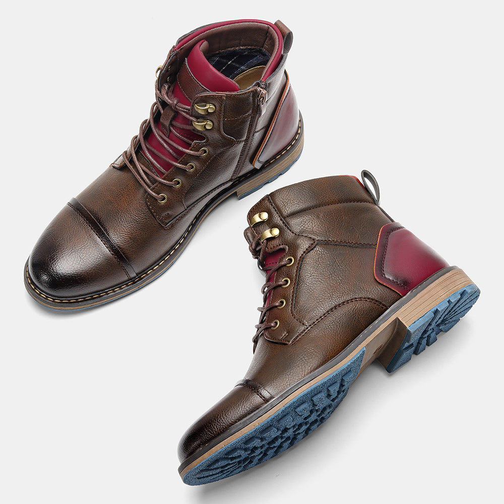 Men's Plus Size Single Fashion Ankle Martin Boots