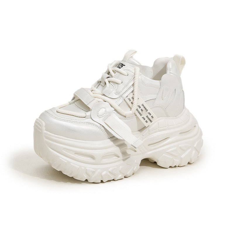 Women's Platform Dad Spring Lightweight Fashionable Height Increasing Women's Sports Shoes