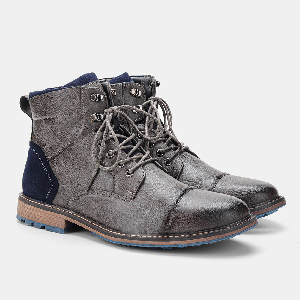 Men's Large Size Single Fashion Clothes Ankle Boots