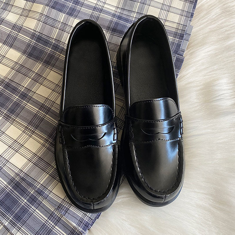 Style Preppy Uniform Middle Female British Women's Fashion Shoes