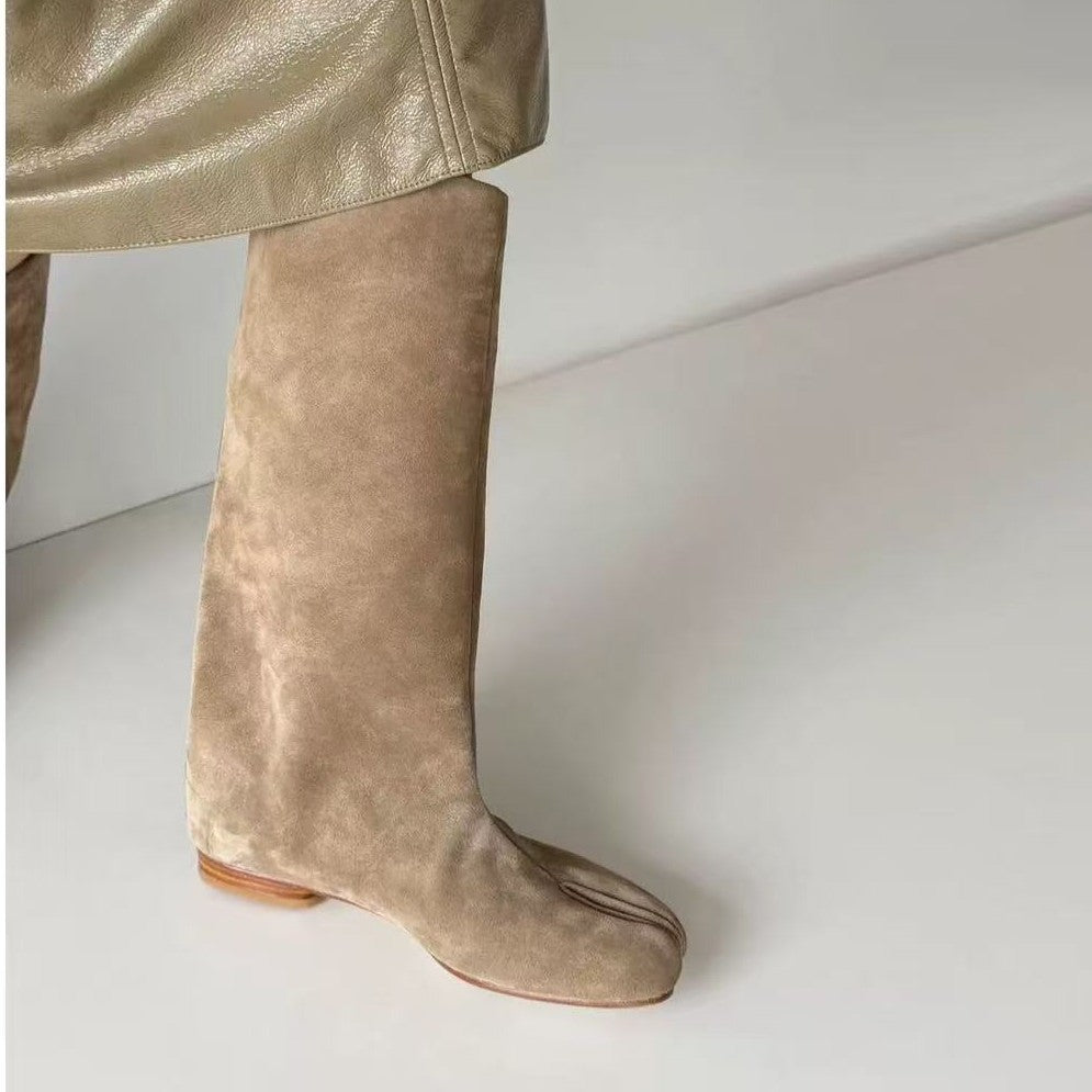 Women's Soft Handmade Split Toe Ninja Slack Middle Boots