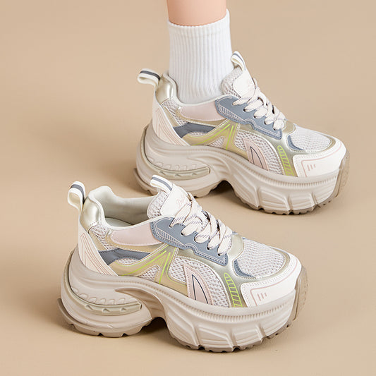 Women's Dad Spring Breathable Increased Muffin Feet Small Sneakers