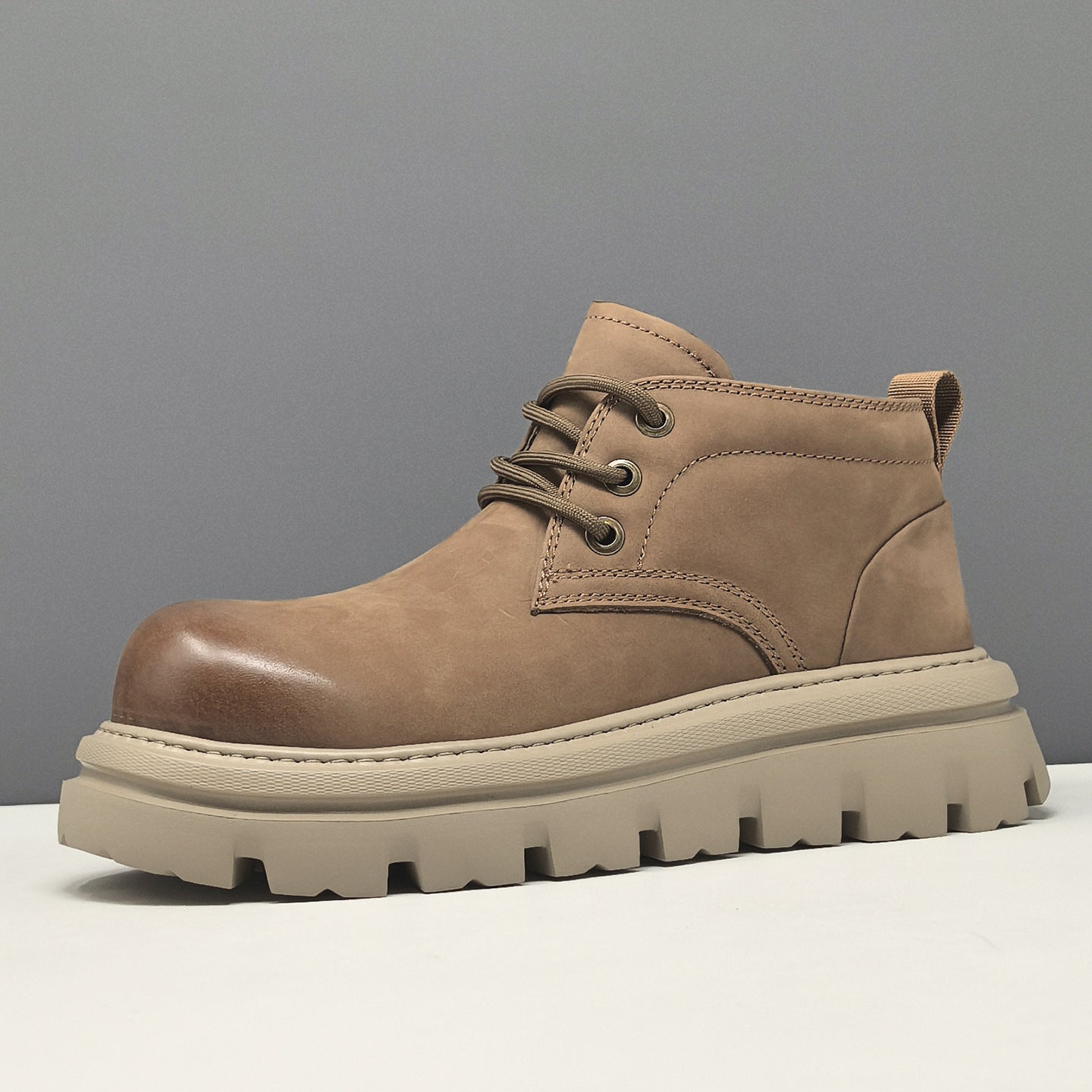 Men's Top Layer Cowhide Outdoor Low-cut Martin Men's Leather Boots