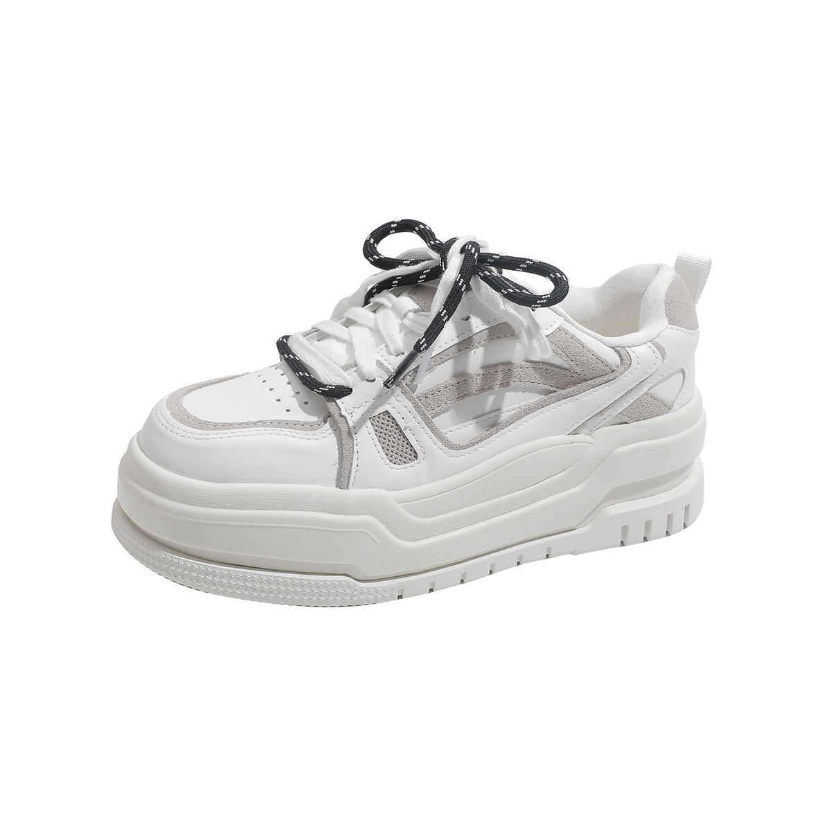 Women's Reversible Cowhide Height Increasing Small Thick-soled Women's Sports Shoes