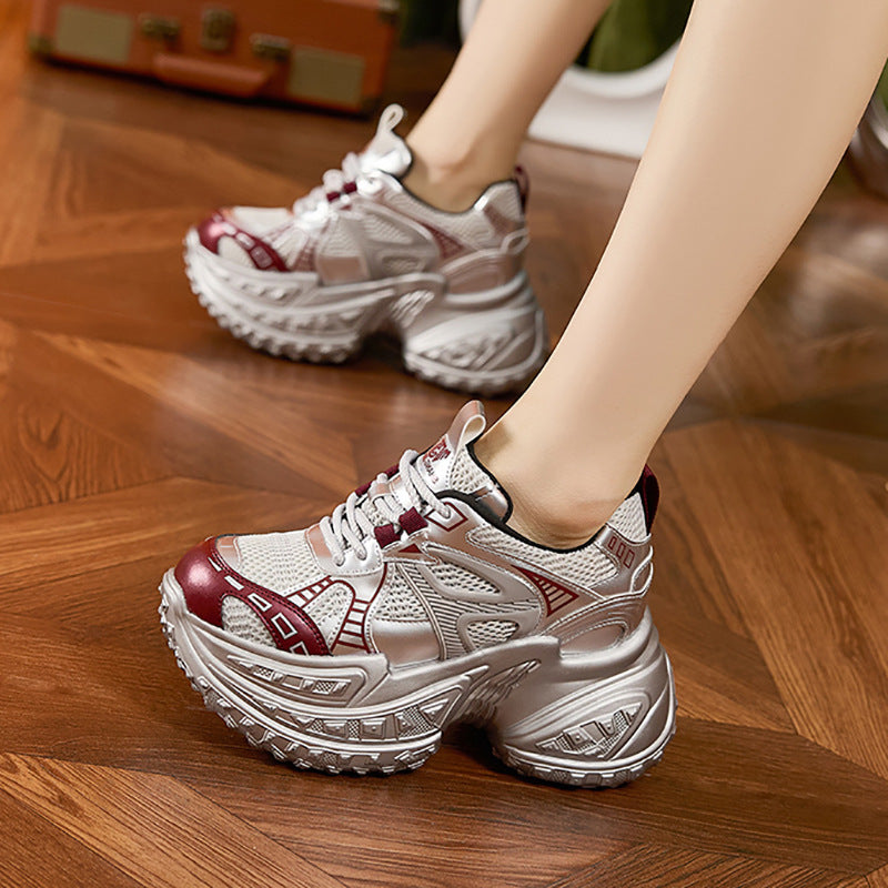 Women's Dad Spring Breathable Mesh Platform Height Women's Shoes
