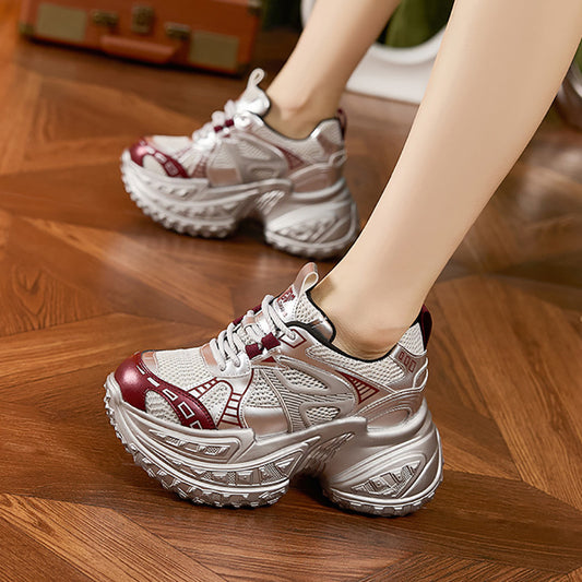 Women's Dad Spring Breathable Mesh Platform Height Women's Shoes