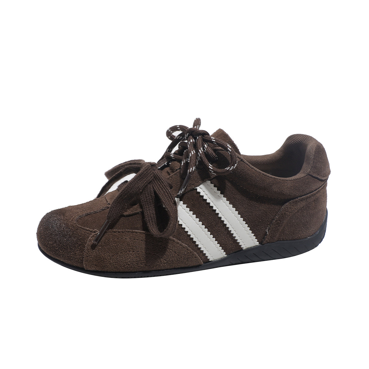 Women's Duck Double Shoelaces American Retro Rub Colored Pumps Height Increasing Women's Sports Shoes