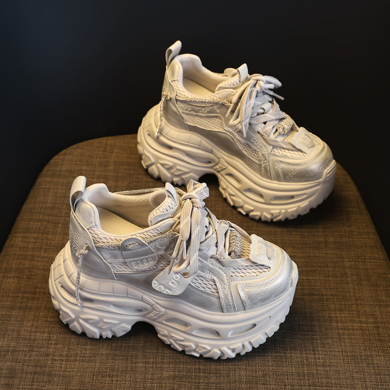 Bottom Height Increasing Insole Dad Female Sports Casual Shoes
