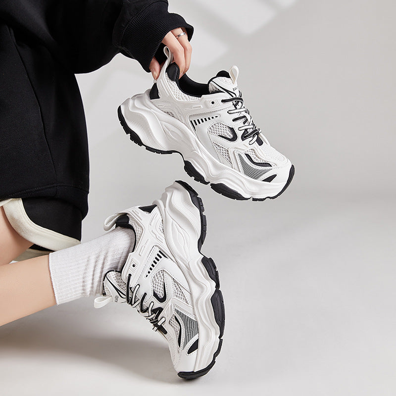 Women's Platform Dad Height Increasing Genuine Versatile Sneakers