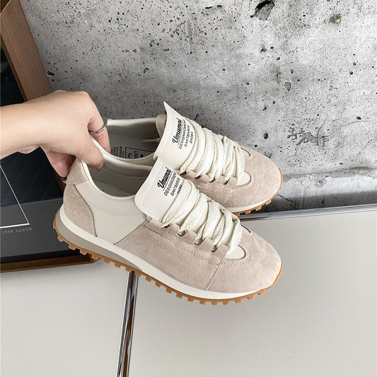Women's Early Autumn Thick Bottom Lightweight White Trendy Women's Sports Shoes