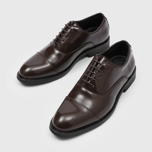 Men's Sense Height Increasing Insole Wedding Three Connector Breathable Business Formal Men's Shoes