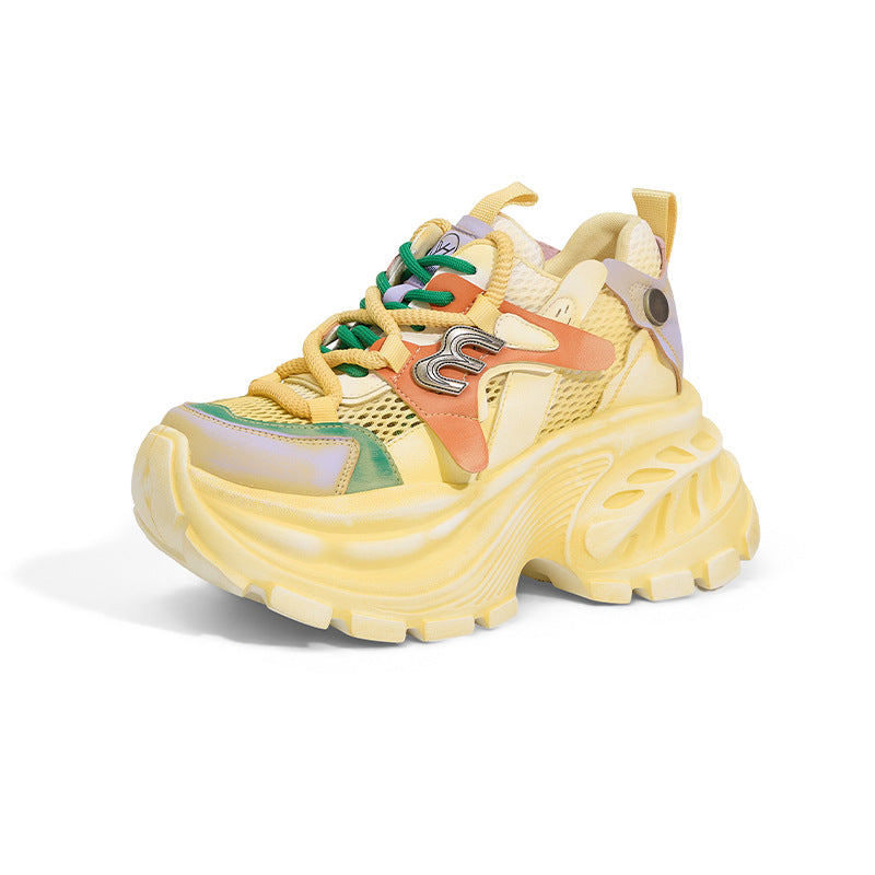 Women's Mesh Surface Breathable Height Increasing Insole Casual Shoes