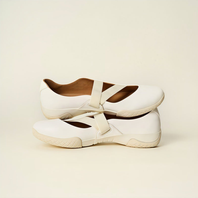Women's Free Bandage Ballet Training Soft Light Mary Women's Fashion Shoes