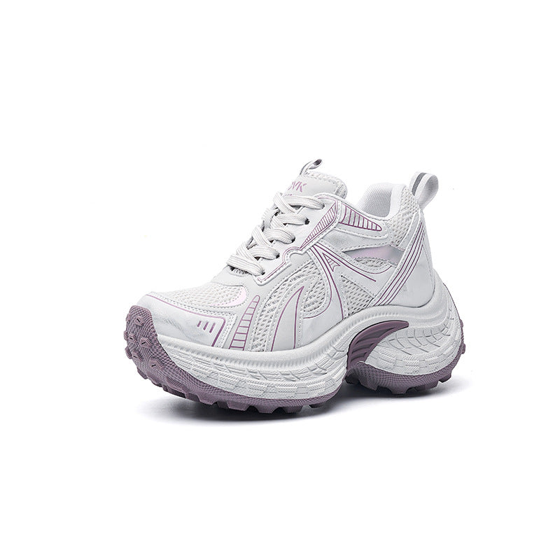 Women's Height Increasing Insole Dad Spring Thick Sole Versatile Sneakers