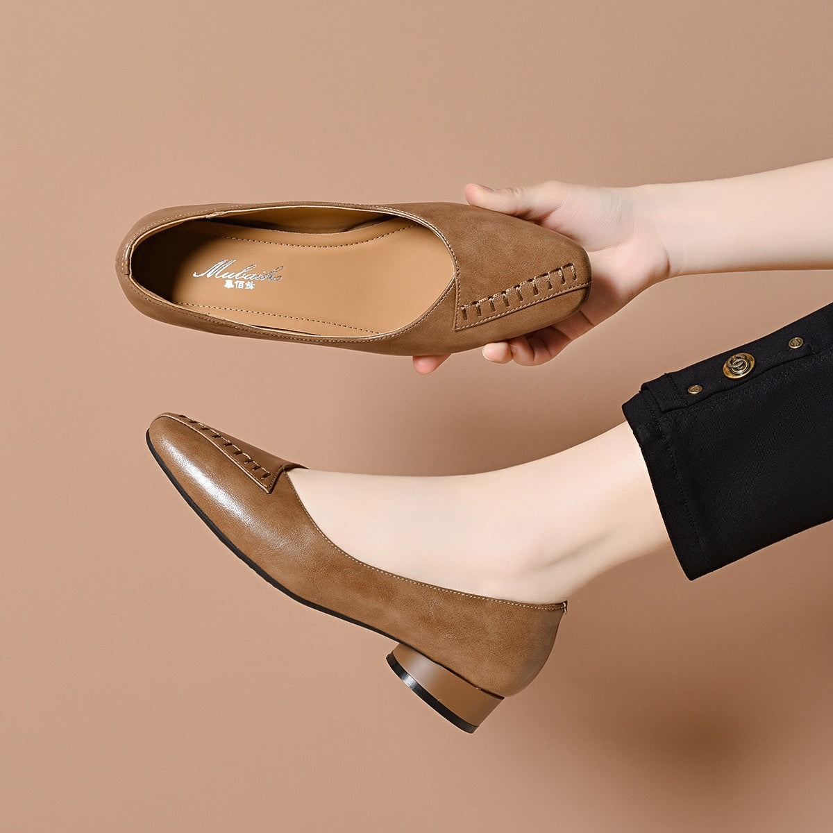 Women's Toe Woven Flat Soft Bottom Thin Women's Fashion Shoes