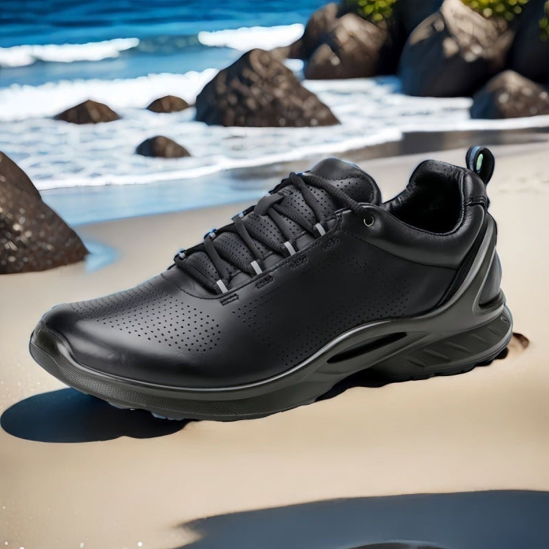 Men's Spare Cowhide Breathable Training Duty Mesh Style Men's Sports Shoes