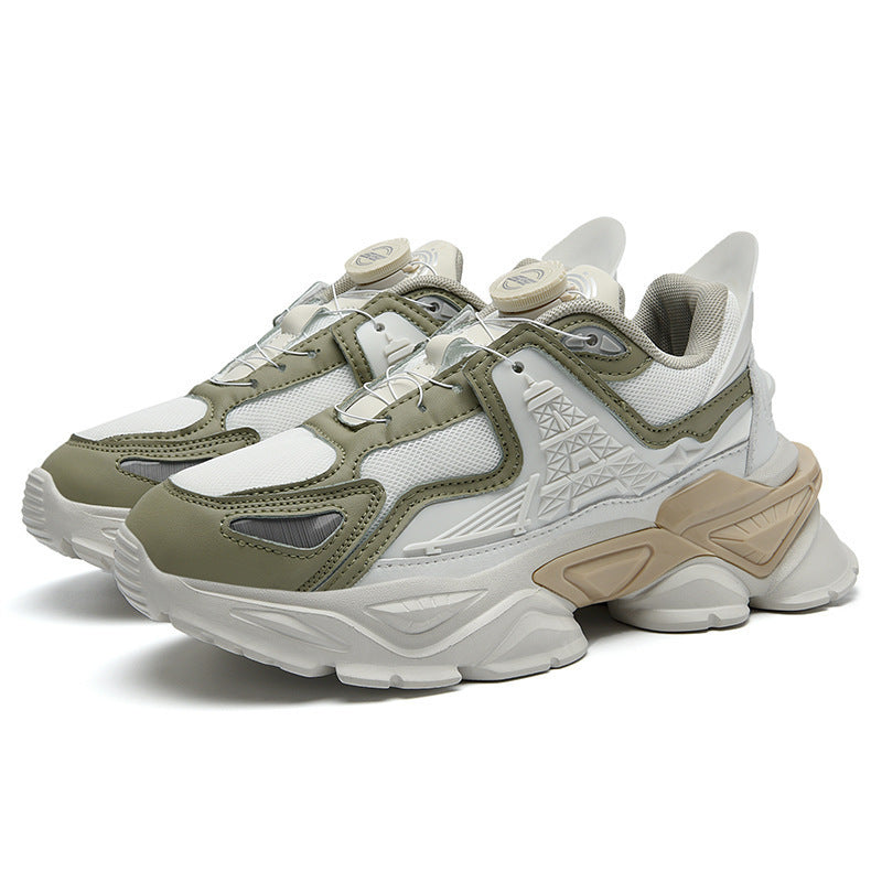 Male Youth Less Dad Second Generation Couple Rotating Button Men's Sports Shoes